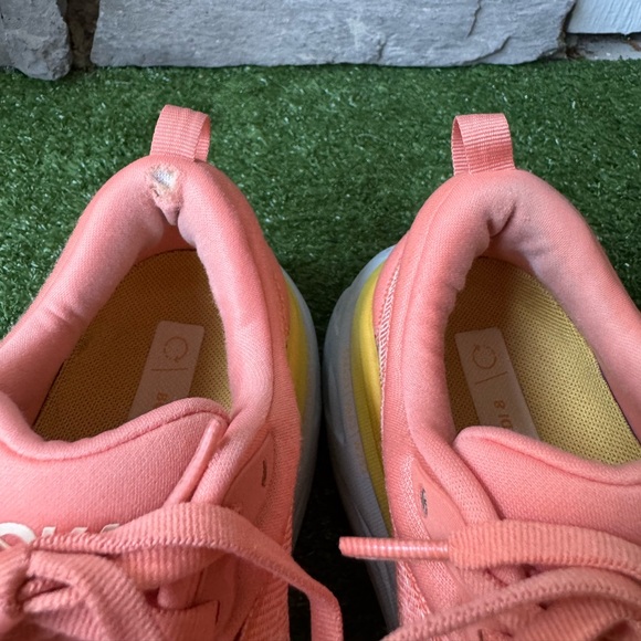 Hoka One One Pink and Yellow Sneakers - Picture 8 of 10